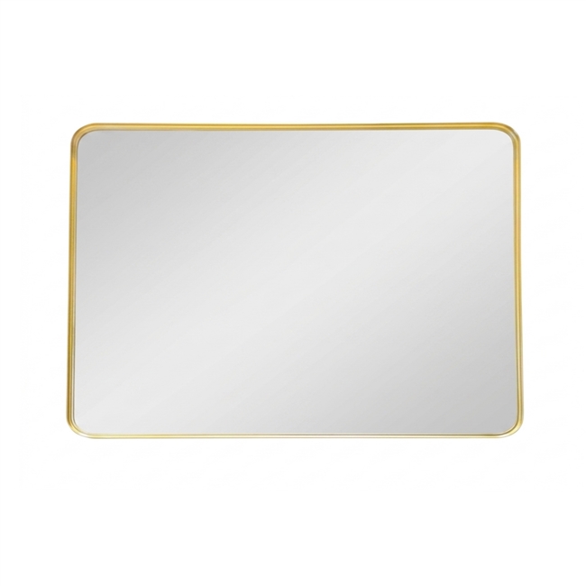 36'' Brushed Gold Framed Vanity Mirror