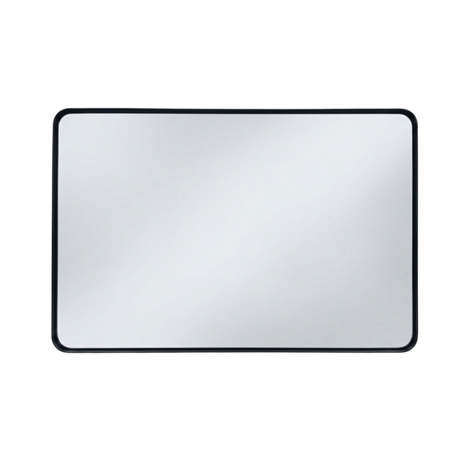 36'' Matte Black Framed Vanity Mirror