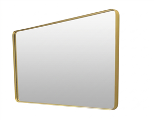 48'' Smusso Brushed Gold Framed Vanity Mirror