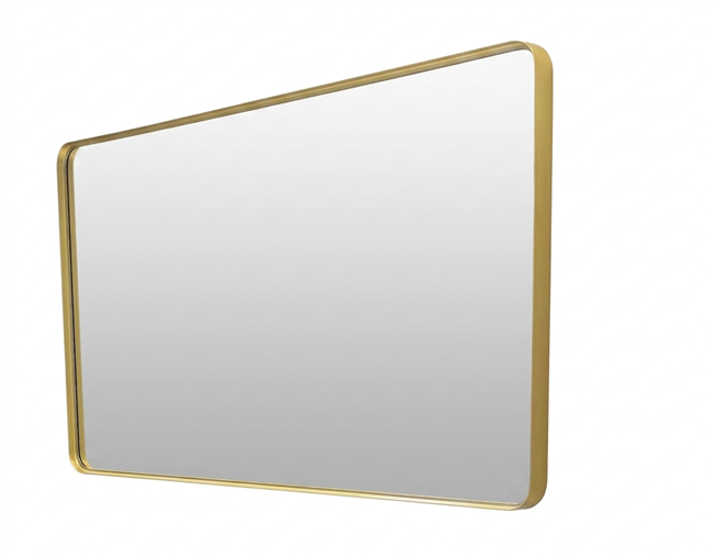 48'' Brushed Gold Framed Vanity Mirror