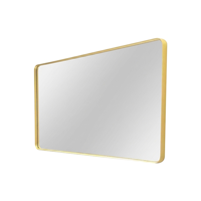 60'' Brushed Gold Framed Vanity Mirror