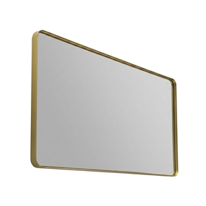 70'' Smusso Brushed Gold Framed Vanity Mirror
