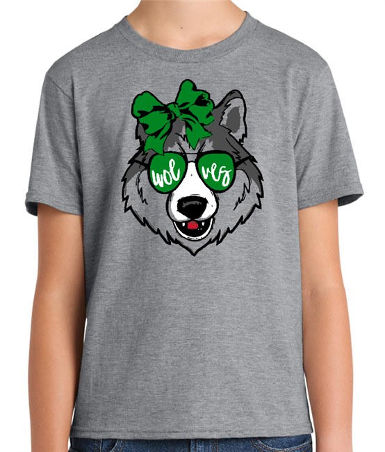 Buford Bow and Sunglasses Wolfie Tee