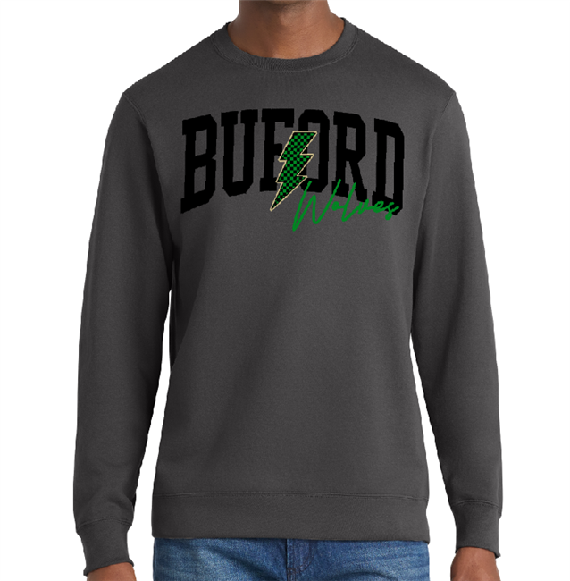 Buford Lightening Bolt Crewneck