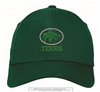 Dual Tone Circle Wolf Logo Tennis Stretch Cotton Cap