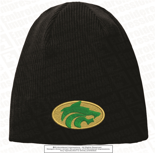 Buford Wolves Circle Logo Knit Beanie