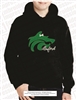 Buford Wolf Applique Hoodie with Embroidered Bow