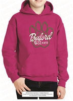 Buford Wolves Open Paw Hoodie