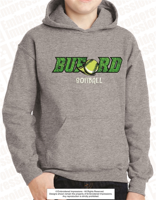 Buford Softball Grass Hoodie