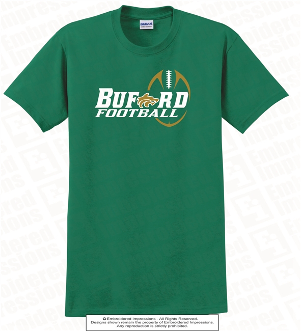 Dual Colored Buford Football Design Tee