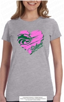 Buford Wolves with Painted Heart Tee