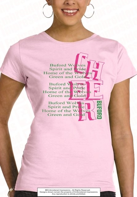 Buford Spirit and Pride Cheer Tee Shirt