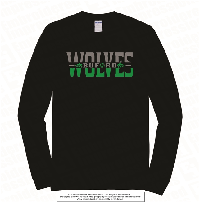 Dual Tone Split WOLVES Soccer Long Sleeves