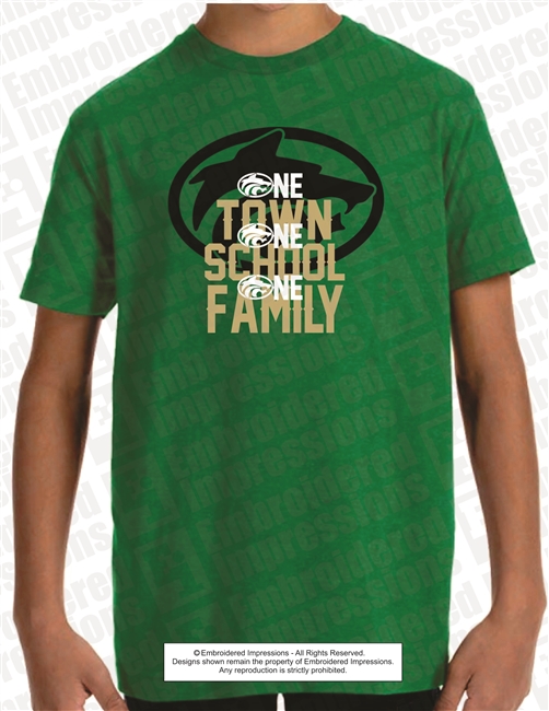 One Town One School One Family Tee