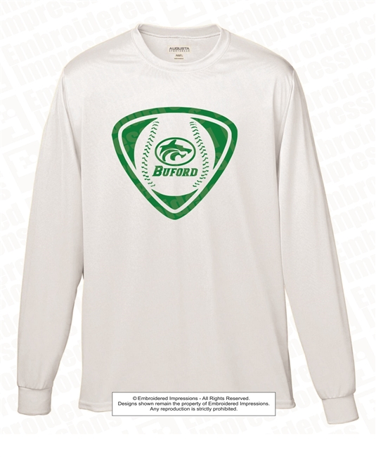 Buford Baseball Wicking Long Sleeve Tee