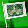 Buford Wolves Car Flag with Pole