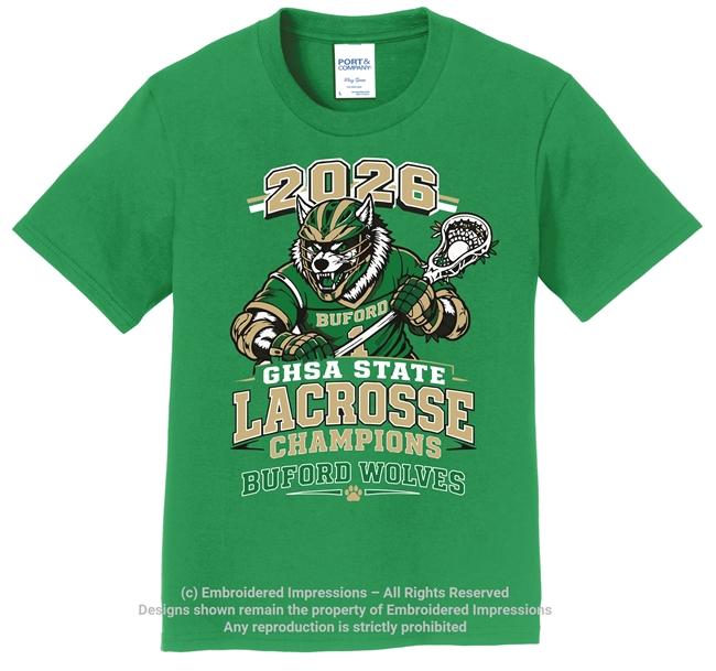 Buford 2026 Lacrosse State Champions Nike Tee