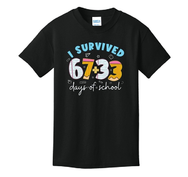 I Survived 100 Days of School Tee