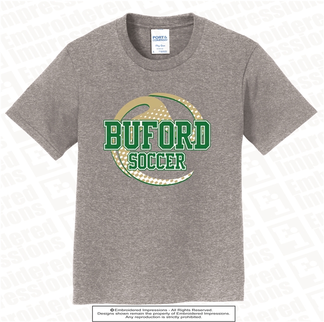 Buford Soccer Half Transparent Ball Tee