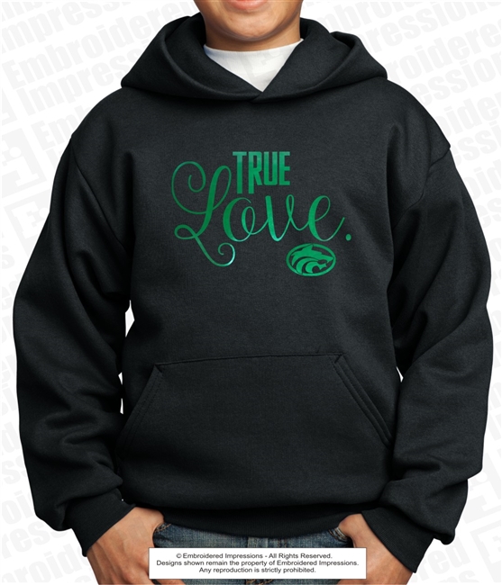 Buford Wolves True Love Fleece Hooded Pullover
