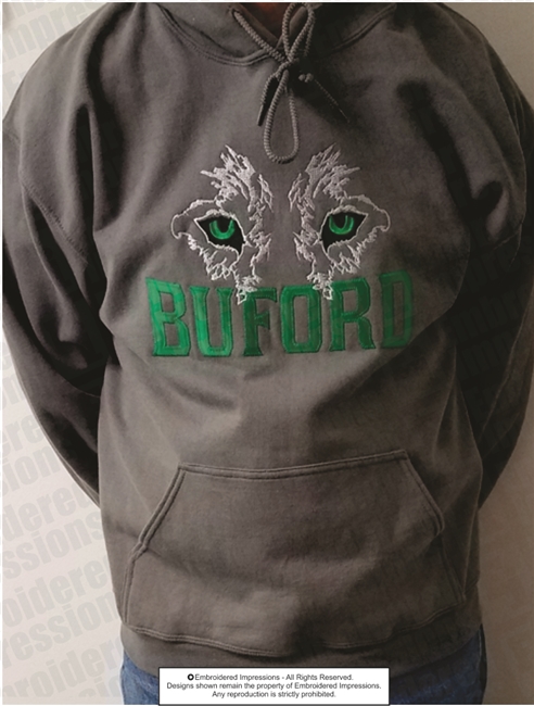 Buford Wolves Wolf Eyes Hoodie