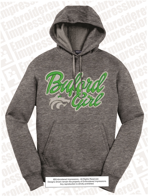 Embroidered Buford Wolf Girl Hoodie