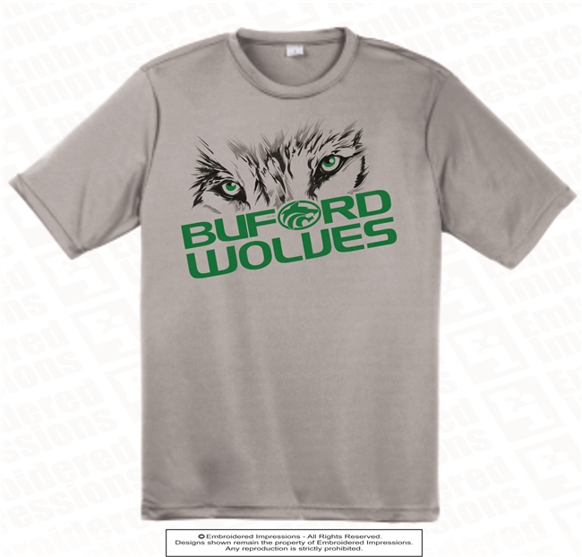 Wolf Eyes Dri-Fit Tee in Silver