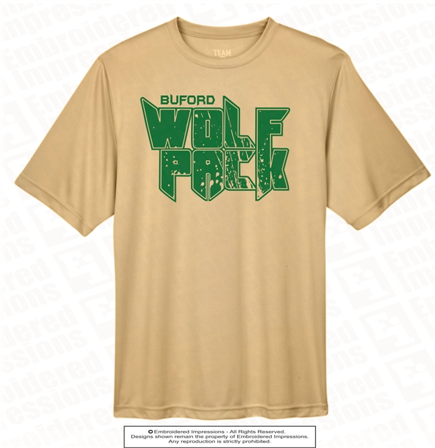 Wolf Pack Dri-Fit Tee in Vegas Gold