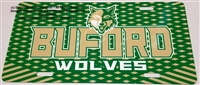 Buford Wolves Front License Plate