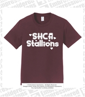 CAPA SHCA Stallions Heart Design Tee