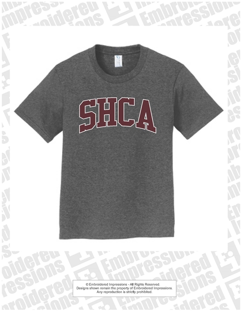 SHCA Collegiate Letter Short Sleeve tee