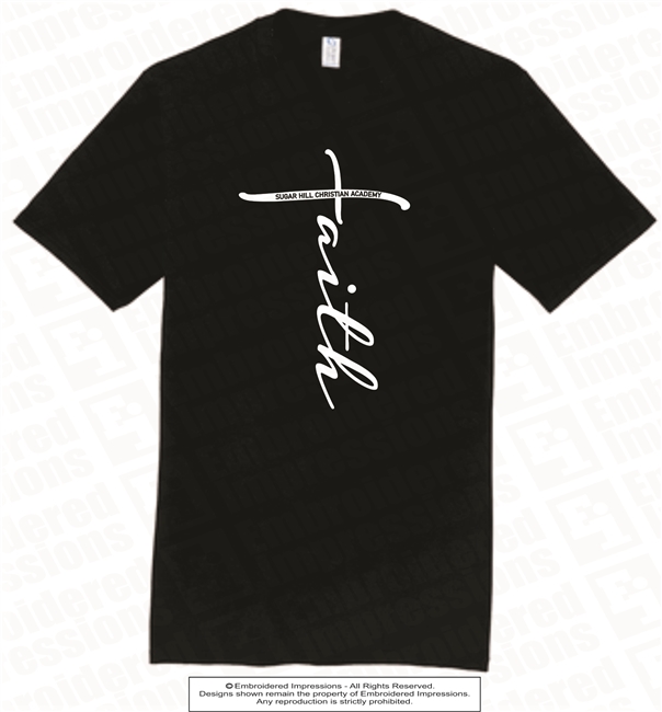 Faith Cotton Tee in Black