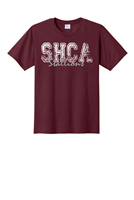 SHCA Distressed Script Tee