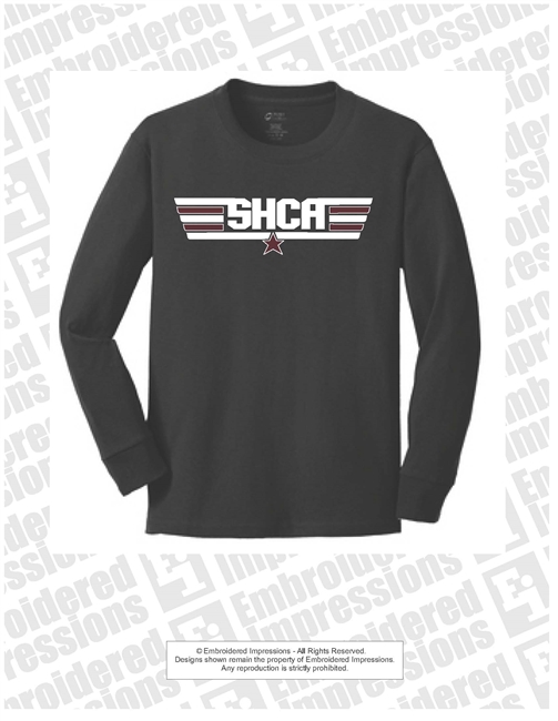 Stallions Top Gun Long Sleeves in Black