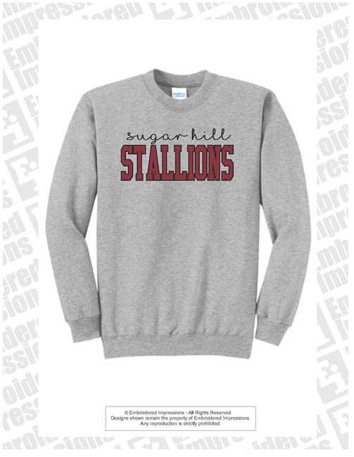 Stallions Stacked Logo Crewneck Sweatshirt
