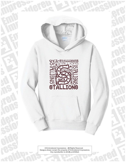 Stallions Repeat Hoodie In White