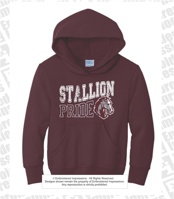 CAPA Stallion Pride Distressed Logo Hoodie