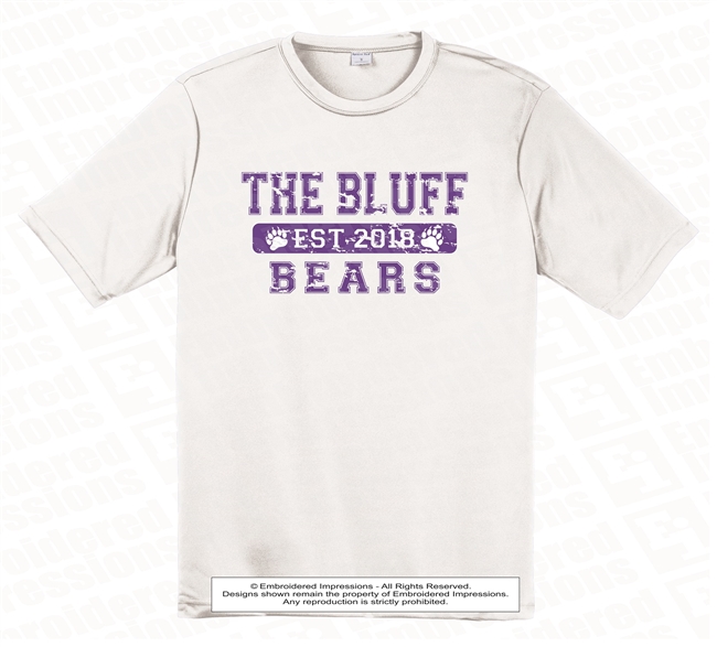 The Bluff Bears Est 2018 Dri-Fit Competitor Tee