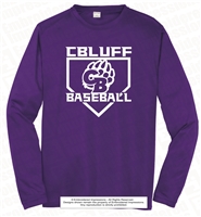 CBluff Baseball CB Bears in Diamond Long Sleeve Tee