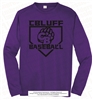 Black CBluff Baseball CB Bears Long Sleeve Tee