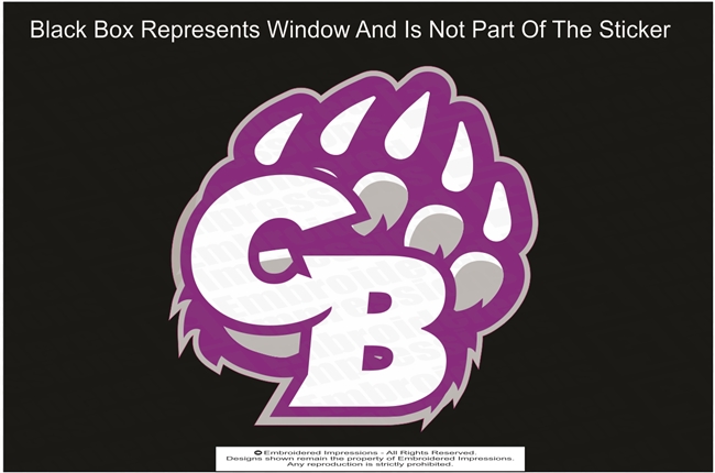 CB Paw Sticker