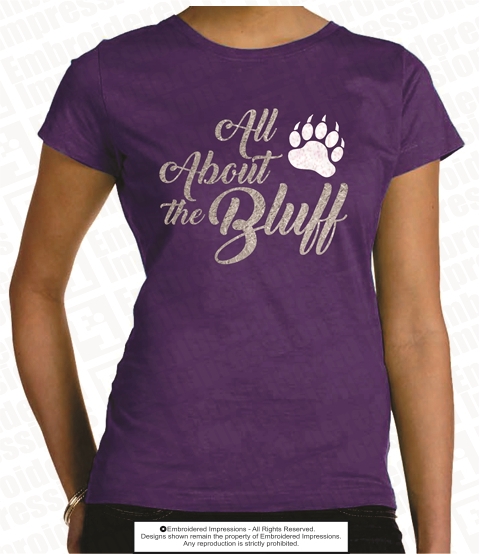 All About the Bluff Glitter Tee