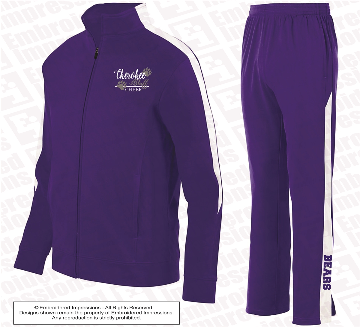 Ladies and Youth Warm Up Pants and Jacket SET
