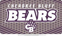 Cherokee Bluff Bears License Plate Cover