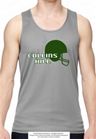 Football Helmet Silhouette Tank