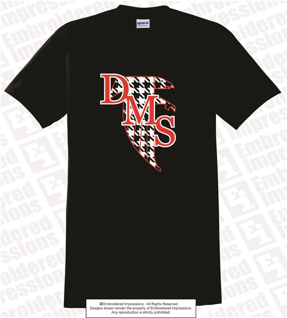 Pattered DMS Falcons Logo Tee