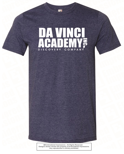 DA VINCI ACADEMY INC Tee in Heather Blue