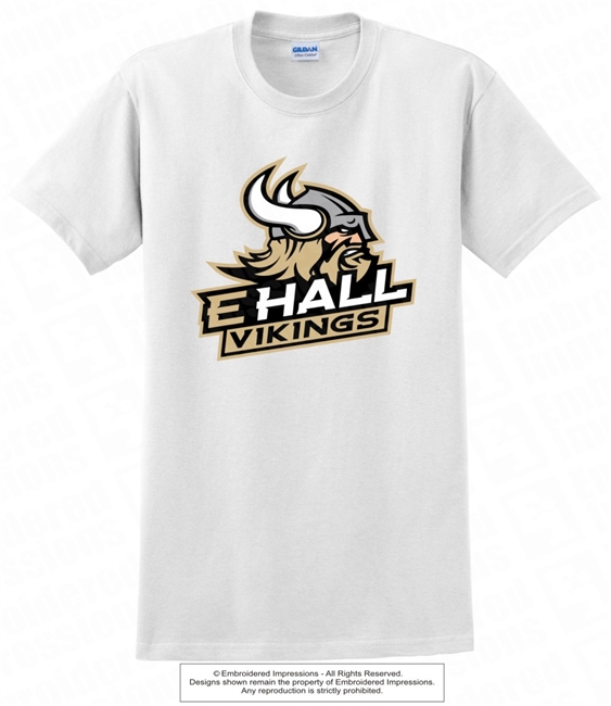 E Hall Vikings Cotton Tee