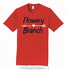 Flowery Branch Arrow Heart Glitter Tee