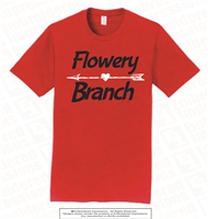 Flowery Branch Arrow Heart Printed Tee